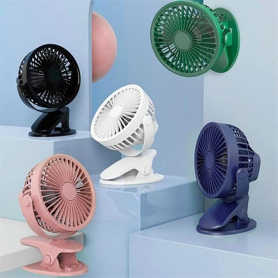Oscillating Rechargeable Clip Fan 3 Blade 6 Inch Clip On Fan